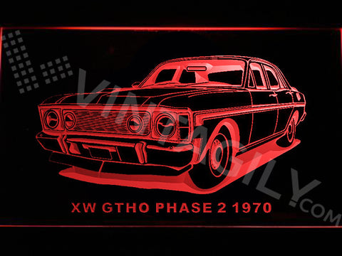 Ford XW GTHO Phase 2 1970 LED Sign - Red - TheLedHeroes