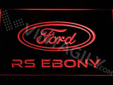Ford RS Ebony LED Neon Sign Electrical - Red - TheLedHeroes