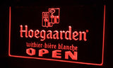 Hoegaarden Open LED Neon Sign Electrical - Red - TheLedHeroes