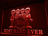 The Beatles Best Band Ever (3) LED Neon Sign USB - Red - TheLedHeroes