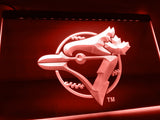 Toronto Blue Jays (7) LED Neon Sign Electrical - Red - TheLedHeroes