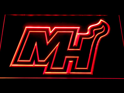 FREE Miami Heat 2 LED Sign - Red - TheLedHeroes