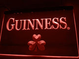 Guinness Beer Shamrock (2) LED Neon Sign USB - Red - TheLedHeroes