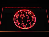 Boston Celtics 2 LED Neon Sign USB - Red - TheLedHeroes