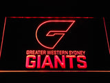Greater Western Sydney Giants LED Neon Sign Electrical - Red - TheLedHeroes