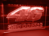 Valentino Rossi The Doctor 46 LED Neon Sign USB - Red - TheLedHeroes