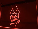 Coors Light Bikini LED Neon Sign USB - Red - TheLedHeroes