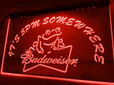 Budweiser Frog It's 5pm Somewhere LED Neon Sign USB - Red - TheLedHeroes