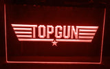 Top Gun Movie Logo Bar Decor LED Neon Sign Electrical - Red - TheLedHeroes