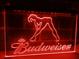 Budweiser Girl LED Neon Sign Electrical - Red - TheLedHeroes
