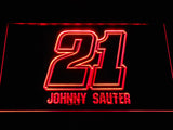 Johnny Sauter LED Neon Sign USB - Red - TheLedHeroes