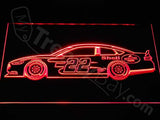 Joey Logano LED Neon Sign USB - Red - TheLedHeroes