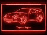 FREE Toyota Supra (2) LED Sign - Red - TheLedHeroes