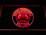 Milwaukee bucks 2 LED Sign - Red - TheLedHeroes