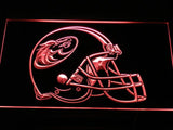 Austin Wranglers Helmet LED Neon Sign USB - Red - TheLedHeroes