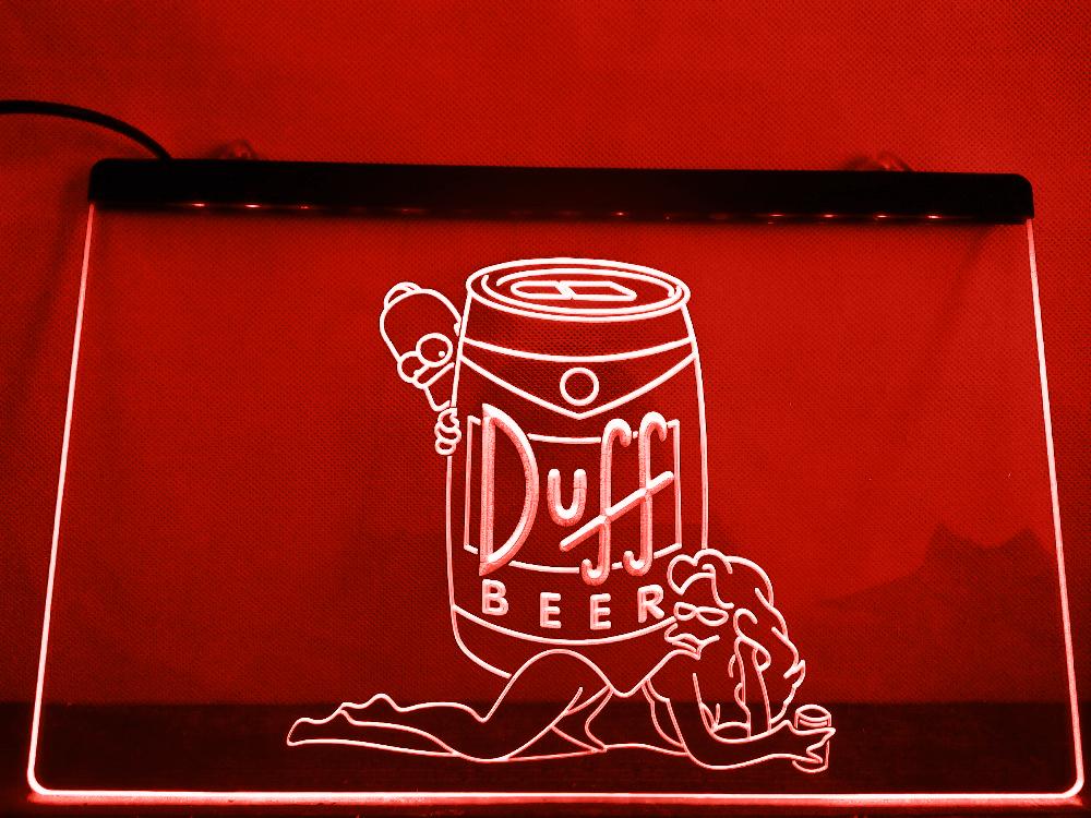 Duff (2) LED Neon Sign Electrical - Red - TheLedHeroes