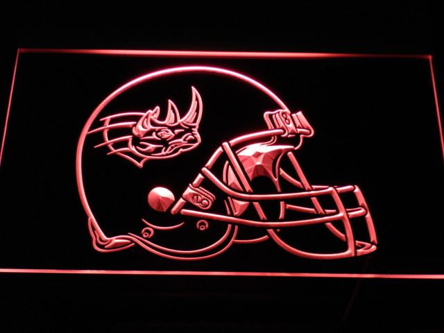 Grand Rapids Rampage Helmet LED Neon Sign USB - Red - TheLedHeroes
