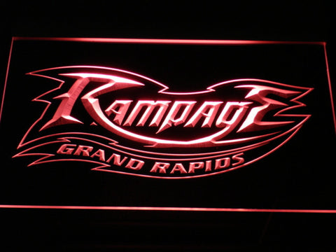 Grand Rapids Rampage LED Sign - Red - TheLedHeroes