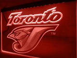 Toronto Blue Jays (4) LED Neon Sign USB - Red - TheLedHeroes