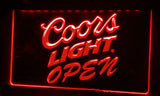 FREE Coors Light Open LED Sign - Red - TheLedHeroes