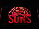 Gold Coast Football Club LED Neon Sign USB - Red - TheLedHeroes