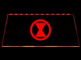 Black Widow Symbol LED Neon Sign USB - Red - TheLedHeroes