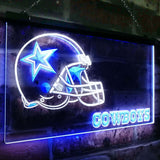 Dallas Cowboys Dual Color Led Sign - Normal Size (12x8.5in) - TheLedHeroes