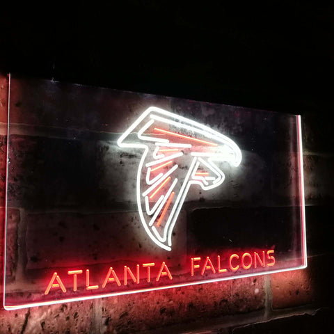 Atlanta Falcons Dual Color Led Sign - Normal Size (12x8.5in) - TheLedHeroes