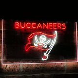 Tampa Bay Buccaneers Dual Color Led Sign - Normal Size (12x8.5in) - TheLedHeroes