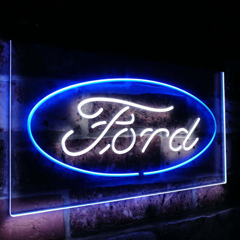 Ford 2 Dual Color Led Sign - Normal Size (12x8.5in) - TheLedHeroes