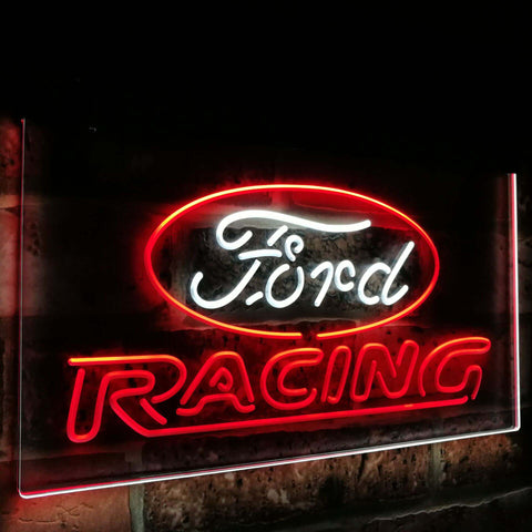 Ford Racing Dual Color Led Sign - Normal Size (12x8.5in) - TheLedHeroes