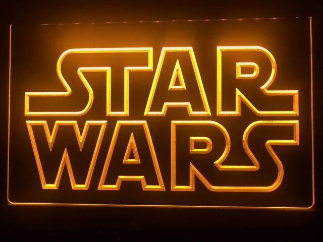 FREE Star Wars (2) LED Sign - Yellow - TheLedHeroes