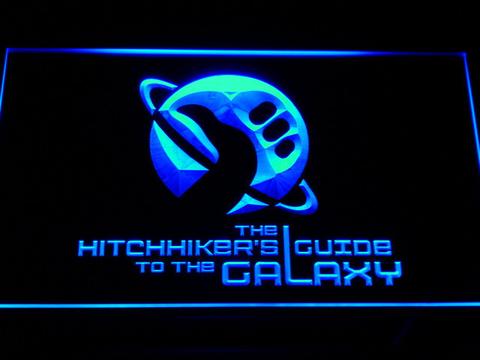 FREE The Hitchhiker's Guide To The Galaxy (2) LED Sign - Blue - TheLedHeroes