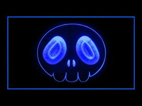 the World God Only Knows Skull LED Neon Sign Electrical - Blue - TheLedHeroes