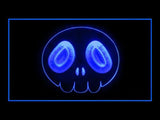 the World God Only Knows Skull LED Neon Sign USB - Blue - TheLedHeroes