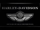 Harley Davidson 100 Years LED Sign - White - TheLedHeroes