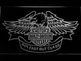 FREE Harley Davidson Not Fast But Class LED Sign - White - TheLedHeroes