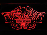 FREE Harley Davidson Not Fast But Class LED Sign - Red - TheLedHeroes