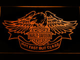 FREE Harley Davidson Not Fast But Class LED Sign - Orange - TheLedHeroes