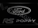 FREE Ford RS Poppy LED Sign - White - TheLedHeroes