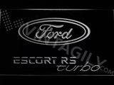Ford Escort RS Turbo 2 LED Neon Sign USB - White - TheLedHeroes