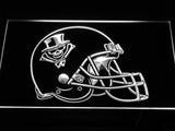 New Orleans VooDoo Helmet LED Neon Sign USB - White - TheLedHeroes