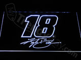 Kyle Busch LED Neon Sign USB - White - TheLedHeroes