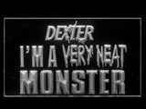 Dexter Morgan Neat Monster LED Neon Sign USB - White - TheLedHeroes