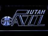 Utah Jazz 2 LED Neon Sign USB - White - TheLedHeroes