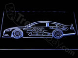 Joey Logano LED Neon Sign USB - White - TheLedHeroes