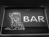 FREE Duff Bar (2) LED Sign - White - TheLedHeroes