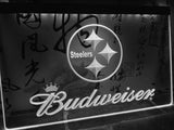 Pittsburgh Steelers Budweiser LED Neon Sign Electrical - White - TheLedHeroes
