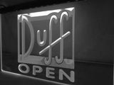 FREE Duff Open LED Sign - White - TheLedHeroes