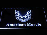 American Muscle Cars 2 LED Neon Sign USB - White - TheLedHeroes